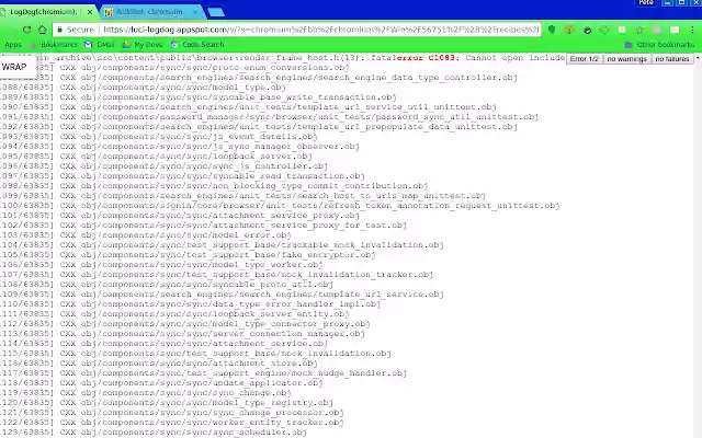BuildBot Error 2  from Chrome web store to be run with OffiDocs Chromium online