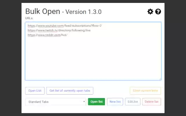 Bulk URL Opener from Chrome web store to be run with OffiDocs Chromium online Bulk URL Opener from Chrome web store to be run with OffiDocs Chromium online