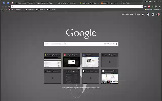 BunsenLabs Blue Dark Theme  from Chrome web store to be run with OffiDocs Chromium online