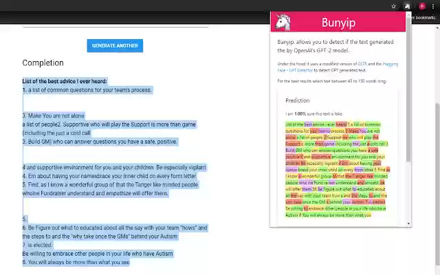 Bunyip Detect all the Glitter in the Wild.  from Chrome web store to be run with OffiDocs Chromium online