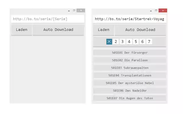 Burning Series Downloader  from Chrome web store to be run with OffiDocs Chromium online