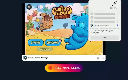 Burrito Bison Revenge Game Launch into Epic Candy Chaos!  from Chrome web store to be run with OffiDocs Chromium online