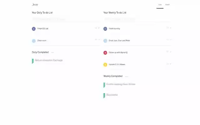 busy  from Chrome web store to be run with OffiDocs Chromium online