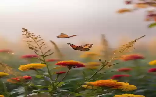 Butterflies flying in the field Wallpaper  from Chrome web store to be run with OffiDocs Chromium online