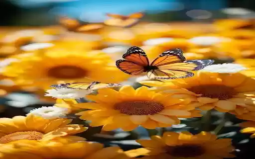 Butterfly and chrysanthemum wallpaper  from Chrome web store to be run with OffiDocs Chromium online