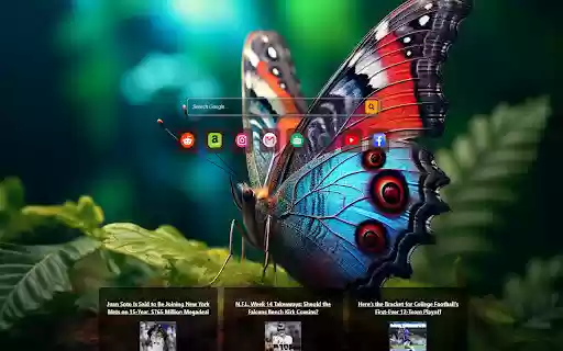 butterfly leaves  from Chrome web store to be run with OffiDocs Chromium online