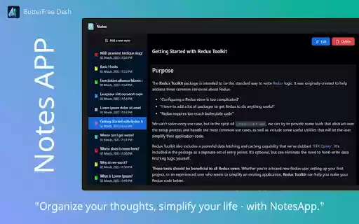 Butterfree Dash Smart New Tab  from Chrome web store to be run with OffiDocs Chromium online