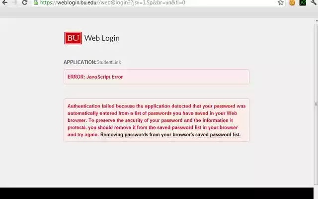 BU Weblogin Nag Remover  from Chrome web store to be run with OffiDocs Chromium online