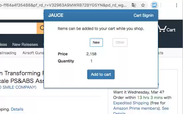 Buy With JAUCE from Chrome web store to be run with OffiDocs Chromium online Buy With JAUCE from Chrome web store to be run with OffiDocs Chromium online