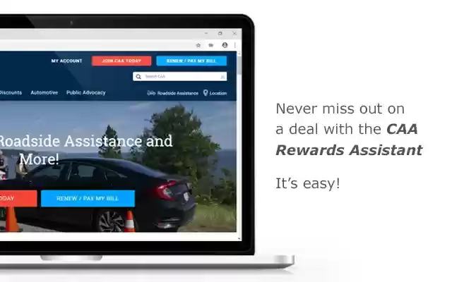 CAA Rewards Assistant  from Chrome web store to be run with OffiDocs Chromium online
