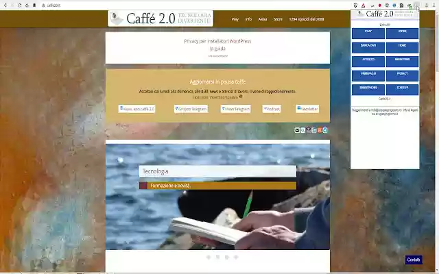 Caffe20.it  from Chrome web store to be run with OffiDocs Chromium online