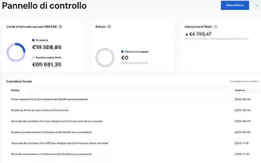 Calcolatore Forfettario  from Chrome web store to be run with OffiDocs Chromium online