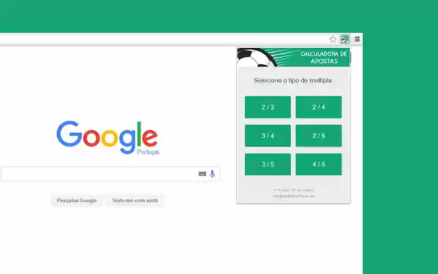 Calculadora de Apostas Múltiplas  from Chrome web store to be run with OffiDocs Chromium online