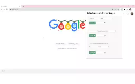 Calculadora de Porcentagem  from Chrome web store to be run with OffiDocs Chromium online