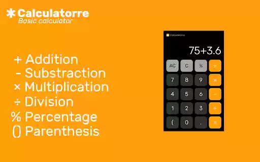 Calculatorre  from Chrome web store to be run with OffiDocs Chromium online