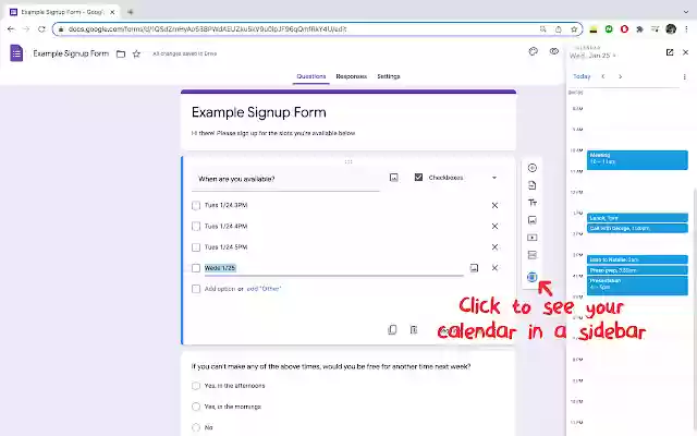 Calendar Express for Google Forms™ from Chrome web store to be run with OffiDocs Chromium online Calendar Express for Google Forms™ from Chrome web store to be run with OffiDocs Chromium online