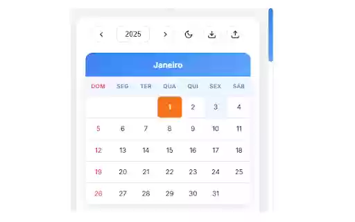 Calendário Anual Clássico from Chrome web store to be run with OffiDocs Chromium online Calendário Anual Clássico from Chrome web store to be run with OffiDocs Chromium online