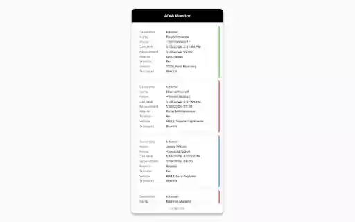 Call Monitoring Extension  from Chrome web store to be run with OffiDocs Chromium online