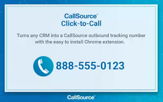 CallSource Click to Call from Chrome web store to be run with OffiDocs Chromium online CallSource Click to Call from Chrome web store to be run with OffiDocs Chromium online