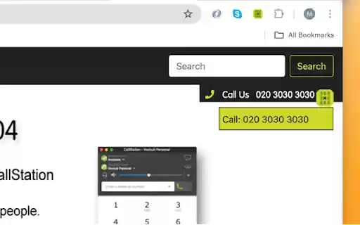 CallStation C2C  from Chrome web store to be run with OffiDocs Chromium online