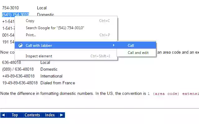 Call with Jabber from Chrome web store to be run with OffiDocs Chromium online Call with Jabber from Chrome web store to be run with OffiDocs Chromium online