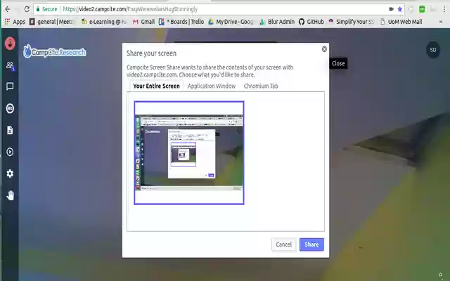 Campcite Screen Share from Chrome web store to be run with OffiDocs Chromium online Campcite Screen Share from Chrome web store to be run with OffiDocs Chromium online