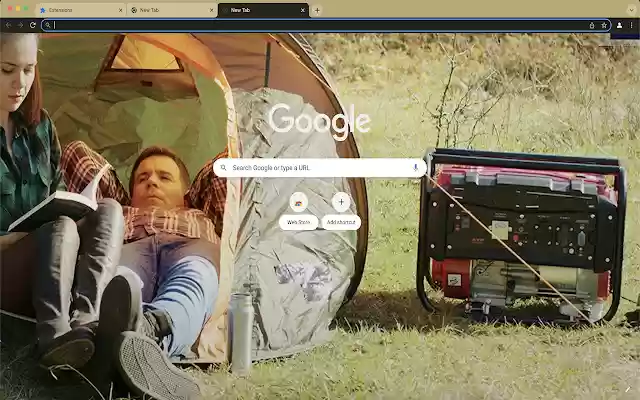 Camping Generators Nieuw tabblad uit de Chrome-webwinkel kan worden uitgevoerd met OffiDocs Chromium online