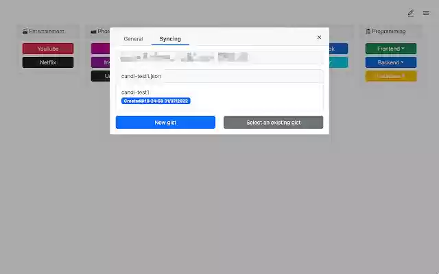 Candi Tab  from Chrome web store to be run with OffiDocs Chromium online