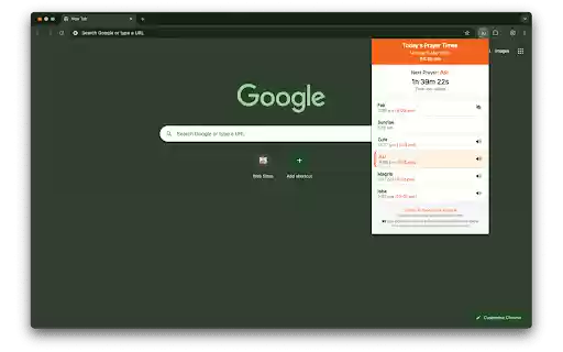 Canterbury Mosque Prayer Times  from Chrome web store to be run with OffiDocs Chromium online