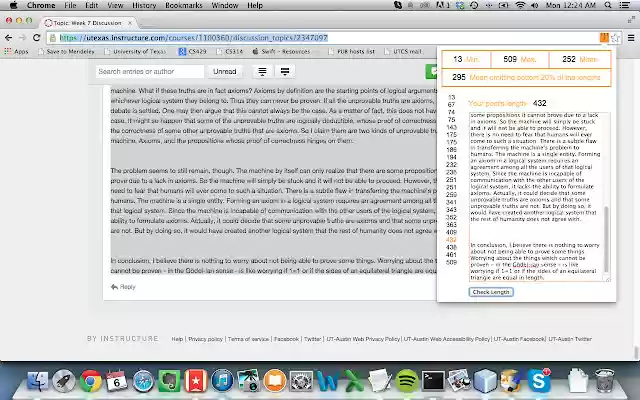 Canvas Discussion Post Length Checker  from Chrome web store to be run with OffiDocs Chromium online