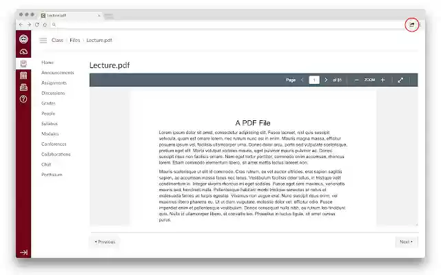 Canvas PDF Window  from Chrome web store to be run with OffiDocs Chromium online