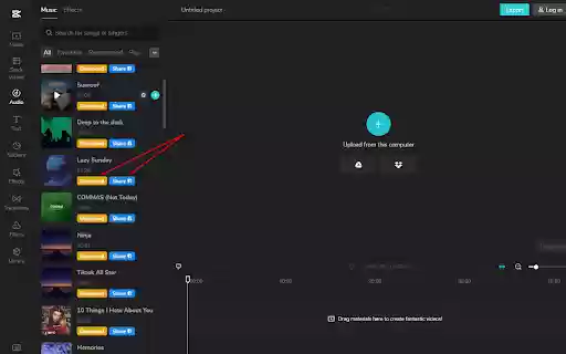 CapCut | All in one video editor  from Chrome web store to be run with OffiDocs Chromium online