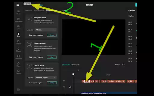 CapCut Captions Download  from Chrome web store to be run with OffiDocs Chromium online