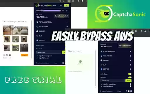 CaptchaSonic: Automatic Captcha Solver  from Chrome web store to be run with OffiDocs Chromium online