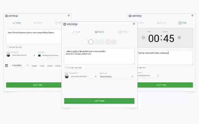 Capture for Adminja  from Chrome web store to be run with OffiDocs Chromium online