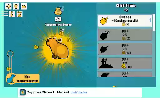 Capybara Clicker Unblocked from Chrome web store to be run with OffiDocs Chromium online Capybara Clicker Unblocked from Chrome web store to be run with OffiDocs Chromium online