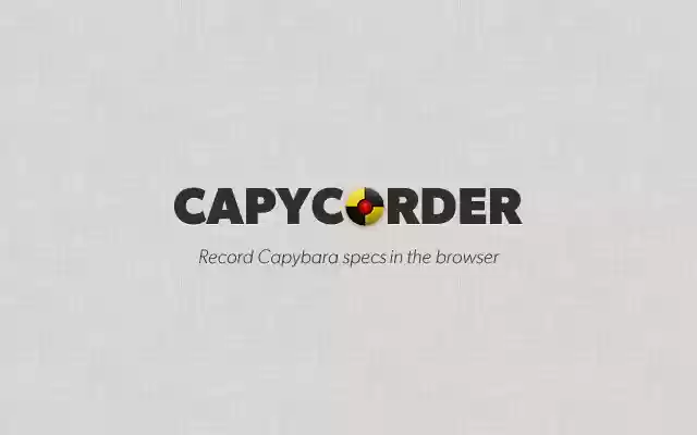 Capycorder  from Chrome web store to be run with OffiDocs Chromium online