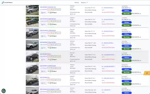 Car Bid Helper  from Chrome web store to be run with OffiDocs Chromium online