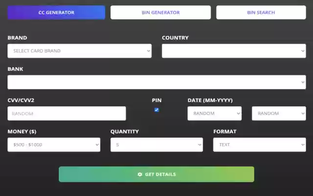 CardGenerators  from Chrome web store to be run with OffiDocs Chromium online