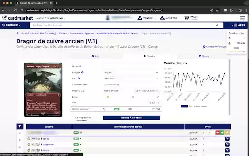 Cardmarket Companion  from Chrome web store to be run with OffiDocs Chromium online