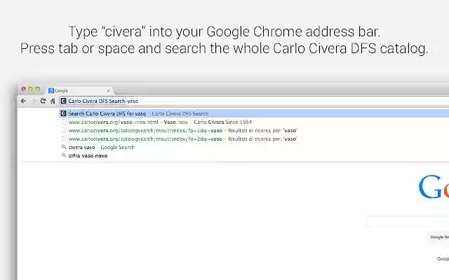 Carlo Civera DFS Search  from Chrome web store to be run with OffiDocs Chromium online