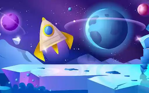 Cartoon Alien Planet Landscape  from Chrome web store to be run with OffiDocs Chromium online