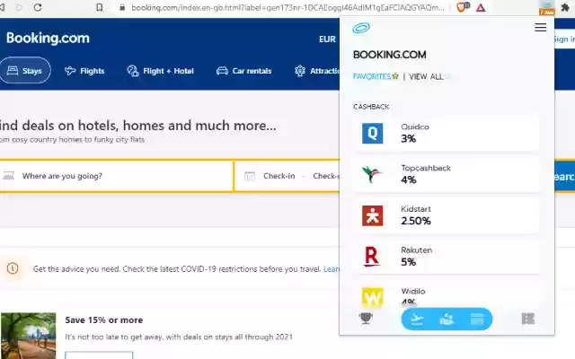 CashbackAngel DealsNotifier  from Chrome web store to be run with OffiDocs Chromium online