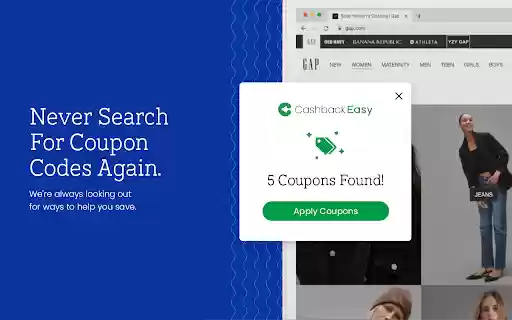 Cashback Easy: Coupons, Promo Codes  Rewards  from Chrome web store to be run with OffiDocs Chromium online