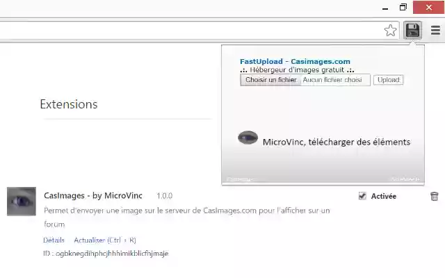 CasImages by MicroVinc  from Chrome web store to be run with OffiDocs Chromium online