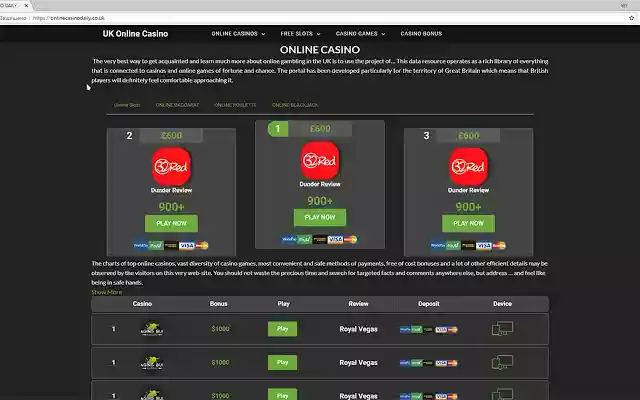 Casino MAXI  from Chrome web store to be run with OffiDocs Chromium online