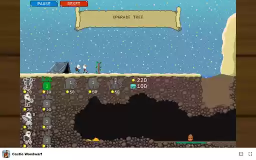 Castle Woodwarf Build and manage a thriving Dwarven community!  from Chrome web store to be run with OffiDocs Chromium online