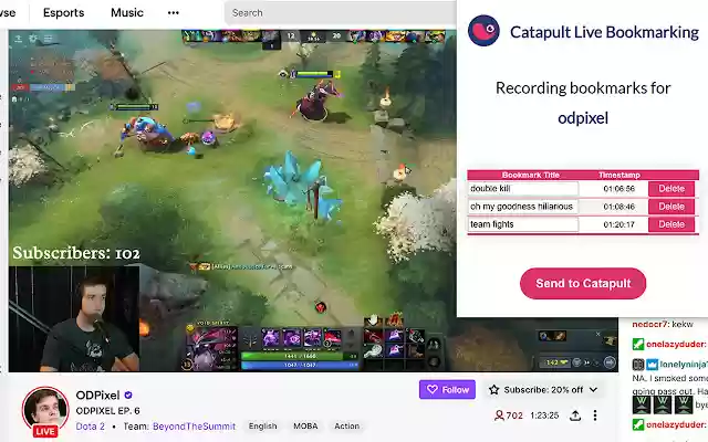 Catapult Live Bookmarking Extension จาก Chrome เว็บสโตร์ที่จะรันด้วย OffiDocs Chromium ออนไลน์