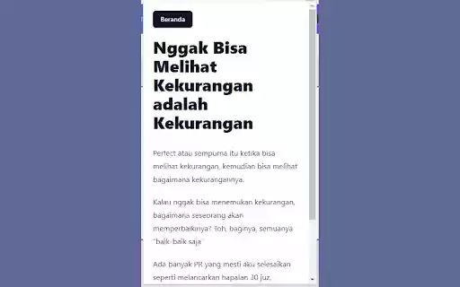Catatan Kehidupan  from Chrome web store to be run with OffiDocs Chromium online