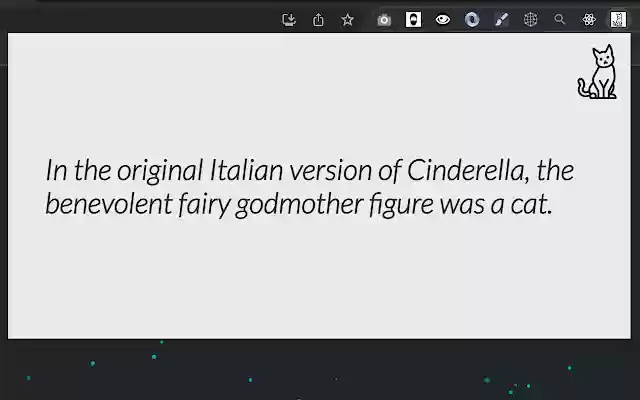 Cat Facts  from Chrome web store to be run with OffiDocs Chromium online